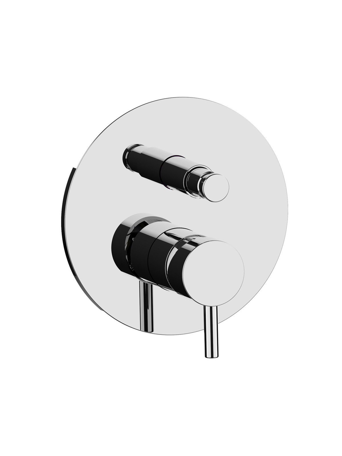 Monomando empotrado con inversor automático completo, plancha de